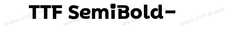 源流明朝 TTF SemiBold字体转换